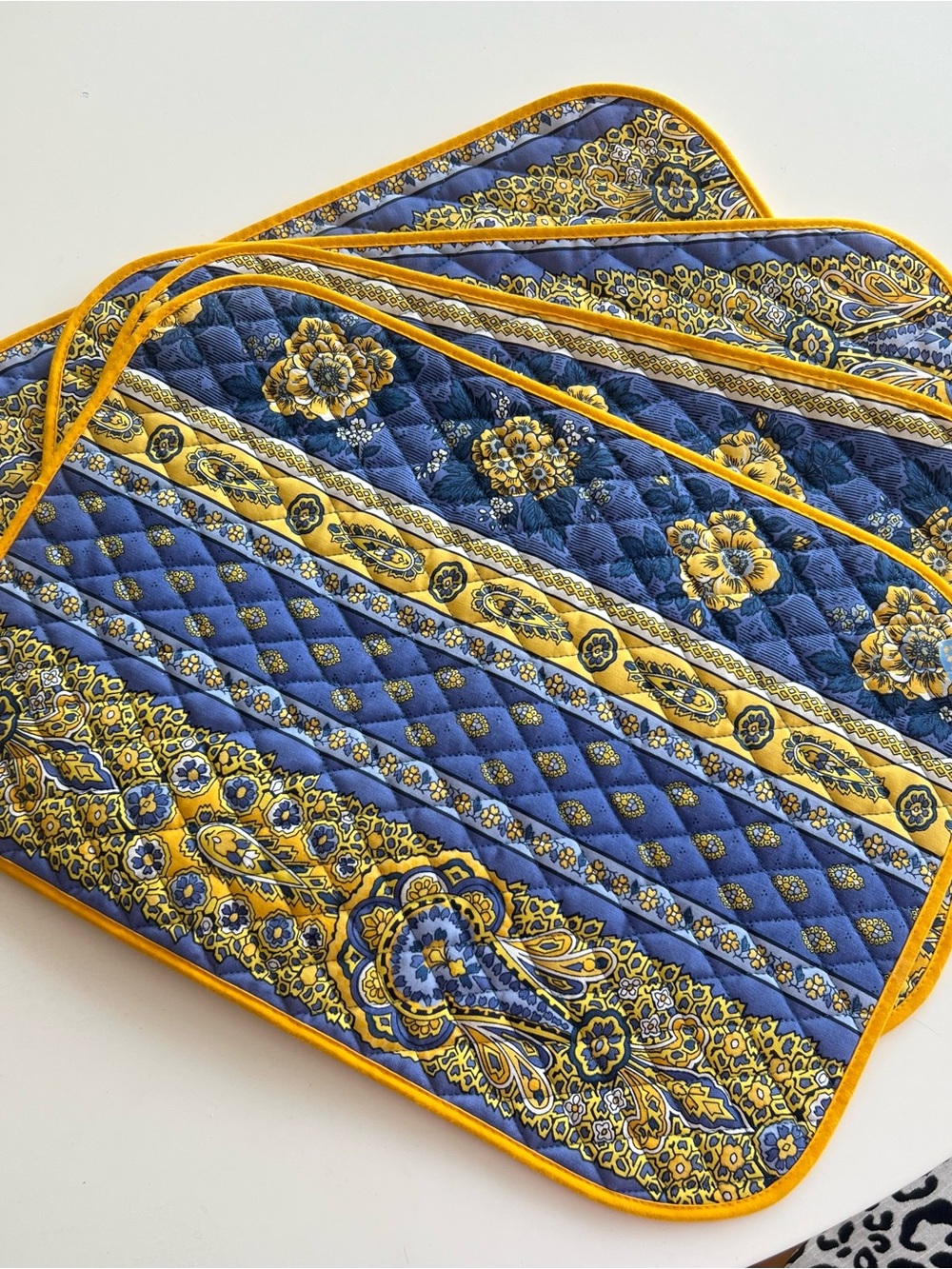 Vintage Marat d’Avignon quilted placemats set of 4 NWT Epcot